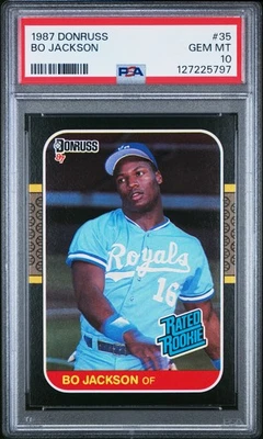 Donruss #35 1987 Bo Jackson PSA 10 Foto 1 de 2
