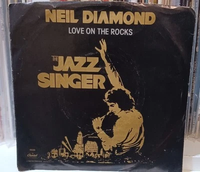 Neil Diamond- Love On The Rocks / Acapulco- 7" Vinyl 45rpm (The Jazz Singer) - Image 1 of 4