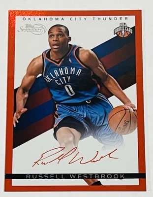 2008-09 Topps Signature Russell Westrbrook Red Foil RC /869 Rookie Card - Image 1 of 2