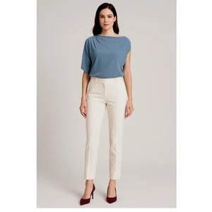 Zara Blue Draped Asymmetric Top Party Cocktail Elegant Boho Chic clubwear 91-45 - Picture 1 of 13