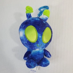 Mini bolsa de felpa Aurora Galactic Cuties Nebulosa Alien clip 5" azul/verde suave encanto - Imagen 1 de 4