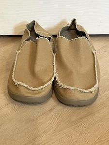 Crocs Santa Cruz Croslite Men's Slip On Loafers Khaki Size 13 - Picture 1 of 10