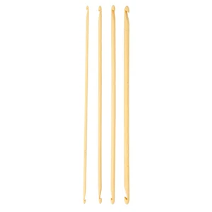 9.4in Long Bamboo Tunisian Crochet Hooks - 4 Sizes from 3mm to 6mm - Picture 1 of 15