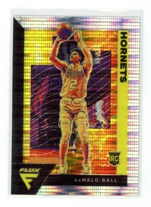 Tarjeta de novato LaMelo Ball Pulsar Prizm 2020-21 Panini Flux #201 paralelo RC bonita - Imagen 1 de 2