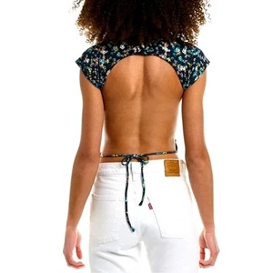 Isabel Marant Étoile Juvia Backless Top - Teal - size 38 (8) - Picture 1 of 14