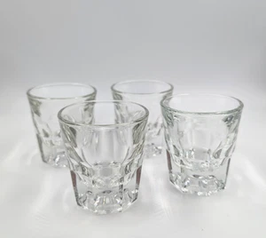 4er Set Vintage Libbey Dura Tuff Bar Gläser Double Shot 4 Unzen Schwerlast Glas - Bild 1 von 9