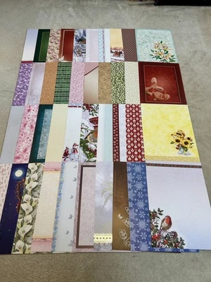 40 Hunkydory A4 Backing/ Background Quality Papers For Card making, Crafting (1) - Image 1 of 4