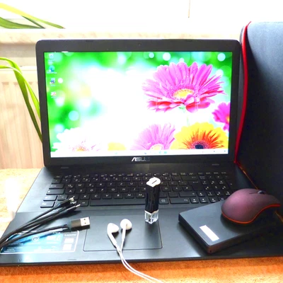 XXL SET Asus F751 VivoBook ICECOOL 17 Zoll HDPLUS l SSD Windows 11 l HDMI DVDRW - Bild 1 von 4