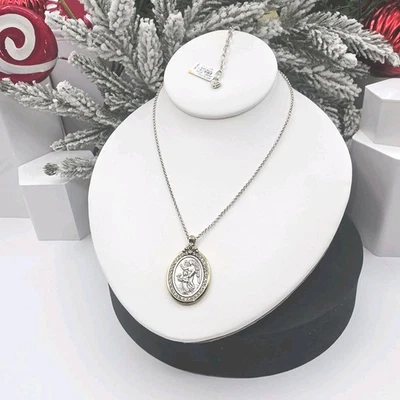 Новый с Ярлыками Brighton искусства и души Guardian ангел ожерелье двойной тон подарочная сумка и олово 20» - Изображение 1 из 4