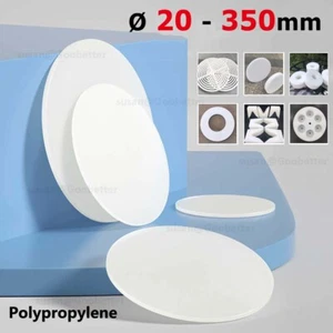 Kunststoff Rund PP Ø 20mm - Ø 350mm Dicke 1mm bis 30mm Ronde Scheibe Platte - Picture 1 of 16