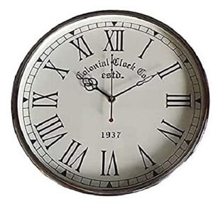 World Antique Watch (WAW), Antique Vintage Chrome and Stainless Steel Wall Clock