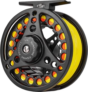 -001 Large Arbor Fly Fishing Reel with Aluminum Alloy Body 3/4Wt 5/6Wt 7/8Wt Die - Picture 1 of 6