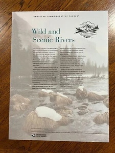 2019  WILD and SCENIC RIVERS #5381a-l,  COMMEMORATIVE PANEL, MNH SEALED - Picture 1 of 2