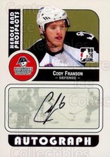 2008-09 ITG Heroes and Prospects Auto #ACF Cody Franson
