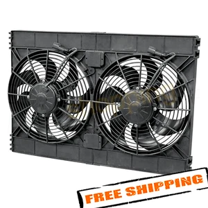 SPAL 30102130 Dual 12" High Performance 3168CFM Curved Blade Electric Puller Fan - Picture 1 of 3