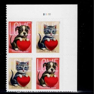 US Scott #5745-46, Plate Block #B11111 2023 Love VF MNH - Picture 1 of 1