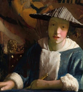 12413.Room Wall Poster.Interior art design.Vermeer painting.Girl with a Flute - Picture 1 of 1