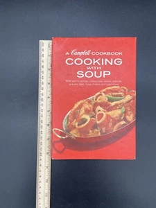 Vintage A Campbell Cookbook Cooking With Soup Hardcover 1972 Kitchen Decor - Picture 1 of 5