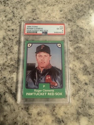 PSA 6 1984 TCMA ROGER CLEMENS #22 PAWTUCKET 红色 SOX ML 新秀卡 — 第 1/3 张图片