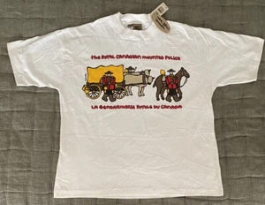 Marc Tetro Canada Royal Canadian Mounted Police Tee Shirt Adult Sz S-M NWT - Picture 1 of 6