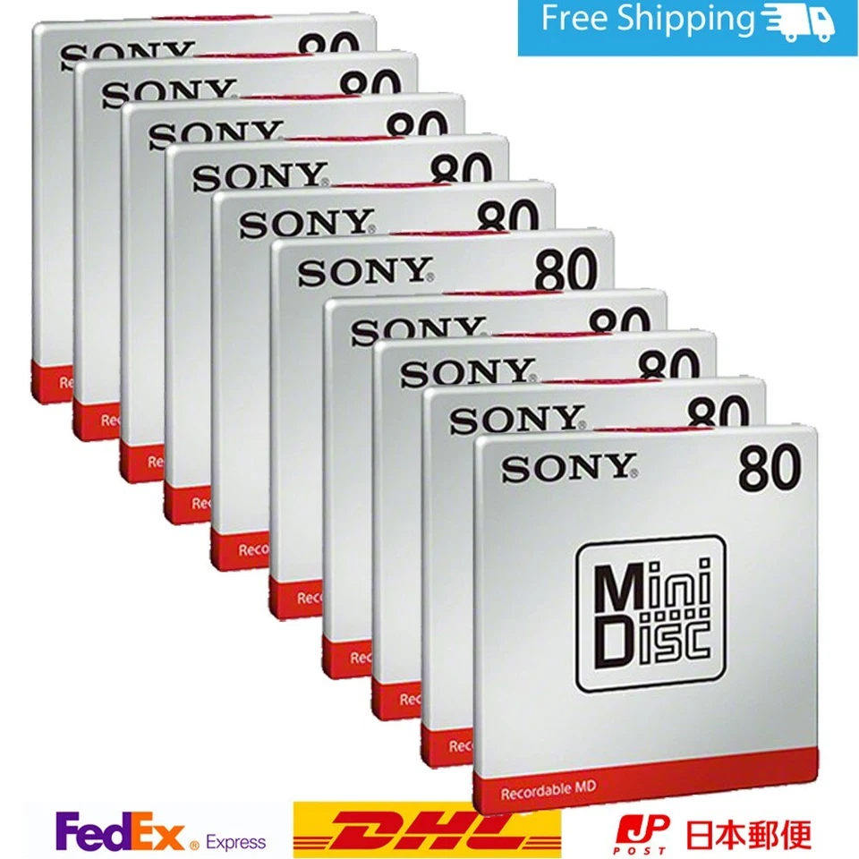 MDW80T Lotto 30 Minidisc Sony MD Mini disco multimediale vuoto registrabile...