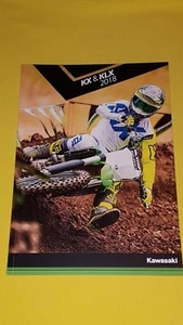Kawasaki range motorcycle brochure bike KX & KLX 450F 250F 65 110 450R 2018 MINT - Picture 1 of 5