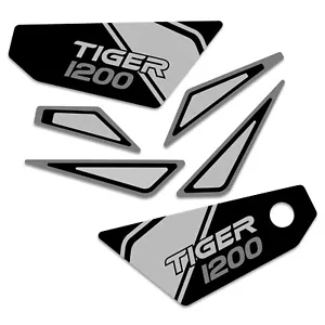 Calcomanías de panel lateral Triumph Tiger 1200GT (22+) negras y gris BRA08695B - Imagen 1 de 5