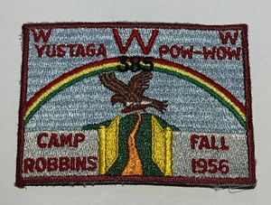 1956 OA Lodge 385 Yustaga Florida Pow Wow Patch Camp Robbins Boy Scout - Picture 1 of 2