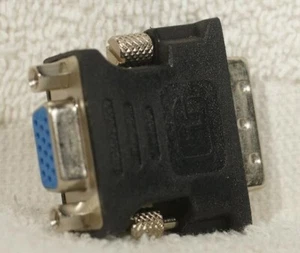 DVI-A Male to VGA FeMale Adapter (new video to regular vga) - Picture 1 of 4