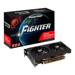 NEW PowerColor Fighter AMD Radeon RX 6500 XT Gaming Graphics GPU Card 4GB GDDR6 - Picture 1 of 5