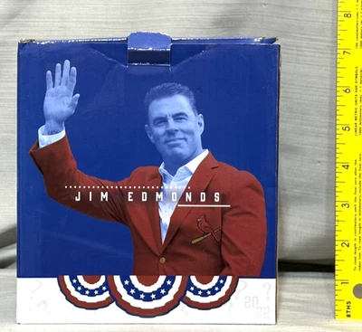 NUEVO Jim Edmonds Cardenales de San Luis Misterio Salón de la Fama Coche Desfile Bobblehead Foto 1 de 4