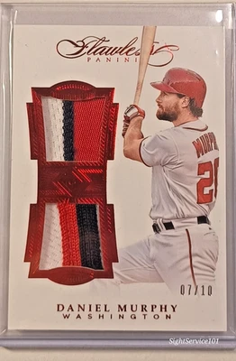 Daniel Murphy 2017 impecable parche doble de 3 colores (7/10) 🔥 Foto 1 de 4