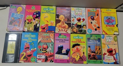 Sesame Street/Elmo VHS Tape Lot 12. Kermit, Elmo's World, Dance Along! Etc - Image 1 of 4
