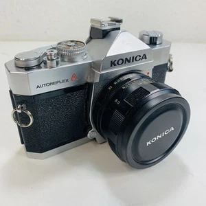 Konica Autoreflex A Filmkamera mit Objektiv - Bild 1 von 4
