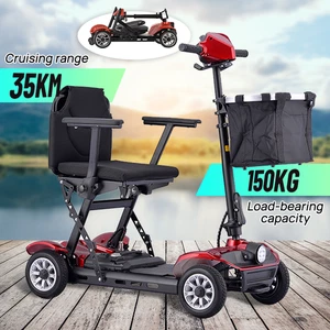 Electric Mobility Scooter 24V lithium battery Folding Portable Scoote 150KG - Picture 1 of 15