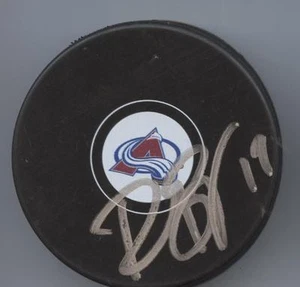 RENE BOURQUE SIGNED COLORADO AVALANCHE HOCKEY PUCK w/ COA - Picture 1 of 1