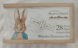 The World Of Beatrix Potter Wooden Dominoes Set Of 28 New & Sealed 18 Months + - Picture 1 of 2