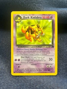2000 Pokémon Dark Kadabra Team Rocket Set Unlimited 39/82 WOTC - Picture 1 of 2