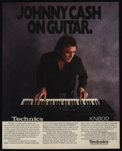 Teclado KN800 JOHNNY CASH 1990 tocando Technics - música country - anuncio de colección - Imagen 1 de 1