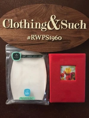 New Ex Point Kobo eReader Padded Photo Case Flip Open Red - Image 1 of 4