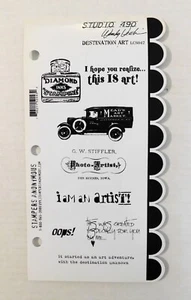 Studio 490 Wendy Vecchi Stampers Anonymous Destination Art Rubber Stamp Set NEW - Picture 1 of 2