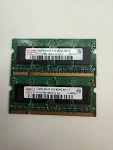 1GB 2x512MB PC2-4200 DDR2-533MHz 200Pin SODIMM Notebook RAM - Picture 1 of 1