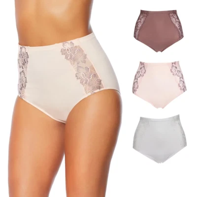 Paquete de 3 calzoncillos de encaje sin costuras Rhonda 605377-J Foto 1 de 4