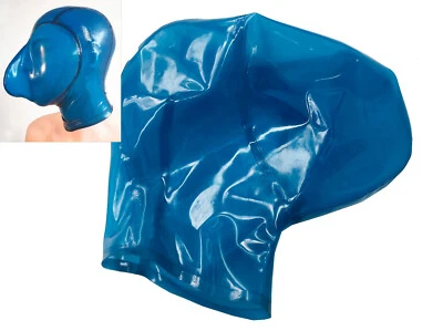 Transparent latex gummi mask breath space no zip no hole full cover 0.4mm - Image 1 of 4