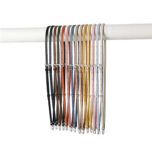 Bandolera de hombro de cuero genuino con correa ajustable de repuesto de 0,9 cm - Imagen 1 de 26