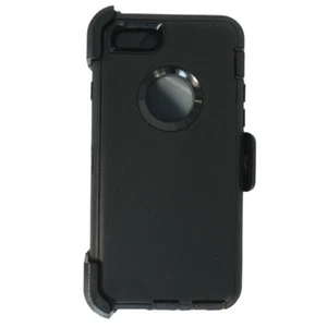 Para Apple iPhone 6 Plus / 6s Plus Defender Case w / Clip se adapta a Otterbox Black - Imagen 1 de 8