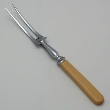 Vintage Tusca Handle MADE IN SHEFFIELD Silver Service Cutlery Carving Fork 25 cm