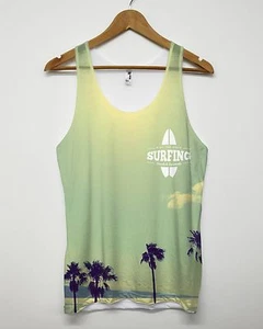 Surfing Logo Sky All Over Vest Singlet Surfer Skater Men Summer Women Tank Top - Picture 1 of 1