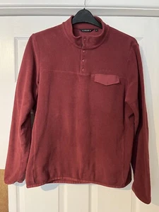 Herren Föhn Trail Recycled 1/4 Snap Fleece Pullover Trichterkragen Rot L - Bild 1 von 12