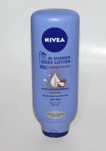 NIVEA IN SHOWER BODY LOTION SMOOTHING SHEA BUTTER MOISTURIZES DRY SKIN 13.5 OZ - Picture 1 of 1